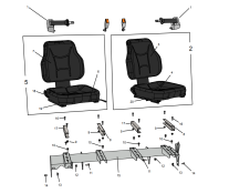 SEATS - CROSSBAR AND BELTS