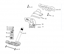 FORK BRIDGE - IGNITION KEY