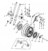 FRONT FORK - FR WHEEL