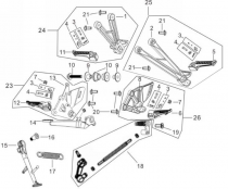 FOOT STEP - PEDAL - SIDE STAND