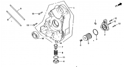 RIGHT CRANK CASE, OIL FILTER