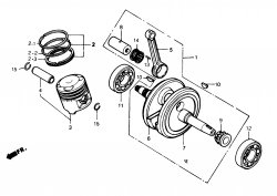 CRANKSHAFT, PISTON