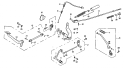 BRAKE PEDAL, SHIFT PEDAL, KICK STARTER