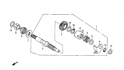 KICK STARTER SPINDLE