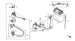 BATTERY, STARTER RELAY