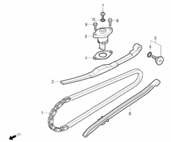 CAM CHAIN, TENSIONER