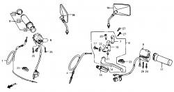 HANDLE LEVER, SWITCH, CABLE