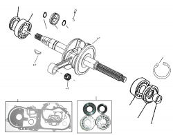 CRANKSHAFT, GASKET KIT