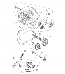 TRANSMISSION, REAR BRAKE