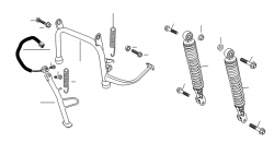 MAIN STAND, SIDE STAND, REAR ABSORBER