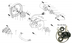 GENERATOR, STARTER, WATER PUMP, OIL PUMP GEAR