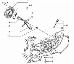 OIL LEVEL GAUGE, REAR BRAKE LEVER