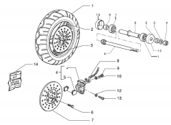 FRONT WHEEL BRAKE CALIPER