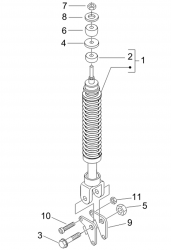 Federbein hinten