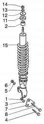 Stoßdämpfer hinten