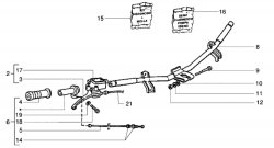 THROTTLE, BRAKE PUMP, HANDLE BAR