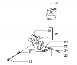 FRONT BRAKe CALIPER