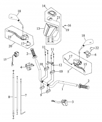 HANDLE, SWITCH, LEVER (DOUBLE BRAKE)