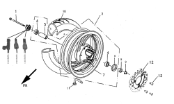 FRONT WHEEL w. DISK BRAKE