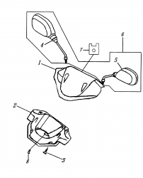 HANDLE COVER, MIRRORS