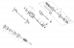 SHIFTING SHAFT, KICK START SHAFT