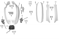 REAR COVER, SIDE COVER, TAIL LIGHT, REAR SIGNAL