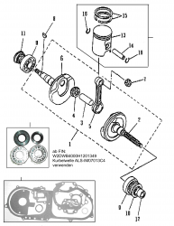 PISTON, CRANKSHAFT, GASKET KIT