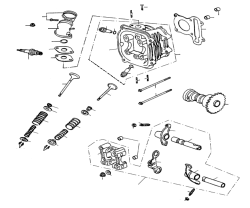 CAMSHAFT, VALVE, CYLINDER HEAD