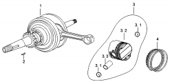 CRANKSHAFT, PISTON