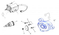 OIL PUMP, STARTING MOTOR