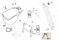 STAND, REAR LUGGAGE BOX, REAR DAMPER