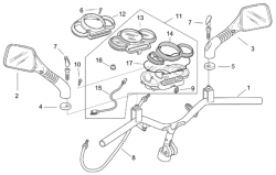 SPEEDOMETER CABLE, MIRROR, HANDLE BAR