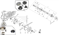 V-BELT, CLUTCH, VARIO