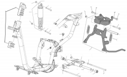 FRAME, STAND, REAR SHOCK ABSORBER