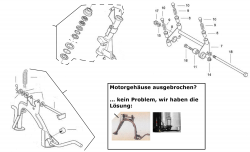 Ständer, Lenkkopflager, Motoraufhängung