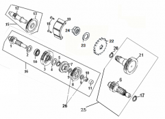 TRANSMISSION, DRIVEN GEAR