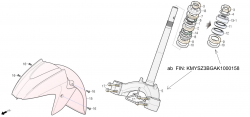 FRONT FENDER, STEERING STEM from FIN: KMYSZ3BGAK1000159