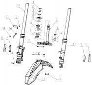 FRONT FENDER, SHOCK ABSORBER