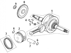 PISTON, CRANKSHAFT COMP