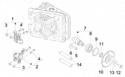 CAMSHAFT, ROCKER ARMS