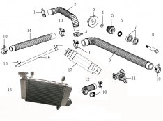 WATER PUMP , THERMOSTAT