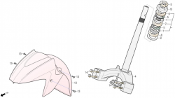 Front Fender / Steering Stem until FIN: KMYSZ3BGAK1000158