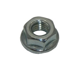 HEX FLANGE NUT WITH SERRATION 6mm