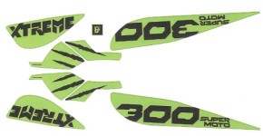 Graphic Sticker Xtreme 300 SM green