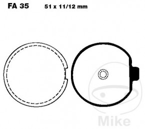 BRAKE PAD SET EBC FA35