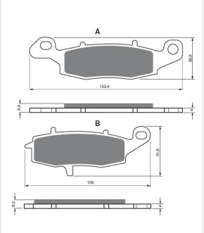 BRAKE PAD KIT EBC FA229HH