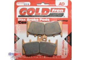 FRONT BRAKE PADS GOLDFREN SEMI-METAL "AD"