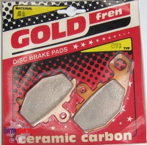 REAR BRAKE PADS GOLDFREN SEMI-METAL "S3"