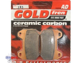 REAR BRAKE PADS GOLDFREN SEMI-METAL "AD"