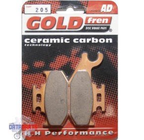 RIGHT RR FR BRAKE PADS GOLDFREN SEMI-METAL "AD"